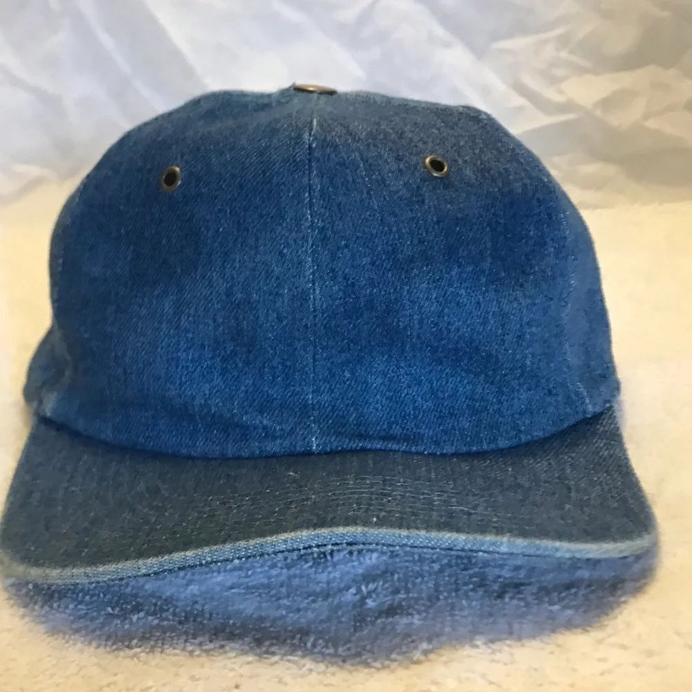 Faded Glory Adjustable faux Blue Jean Ball Cap